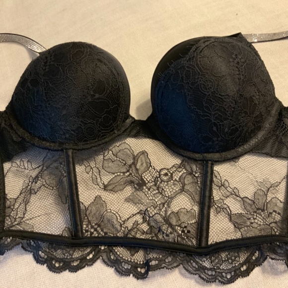 Victoria Secret BLING Very Sexy Bombshell Add-2-Cups Push-Up Corset Bra 34B NWT - Picture 16 of 16